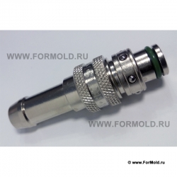 Ниппель, 2-10108-10012 (Rectus 608KFTF12MVN). Parker. БРС для воды, БРС для охлаждения, БРС для нагрева пресс-форм. БРС для пара